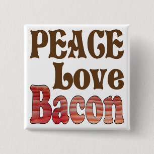 Frieden Liebe Speck Button