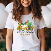 ✌️ Frieden, Liebe, St. Patrick's Day! Personalisie T-Shirt