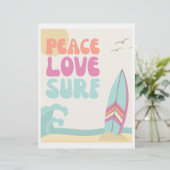 Frieden, Liebe, Surf-Zeichen | Signatur für Surf-P (Stehend Vorderseite)