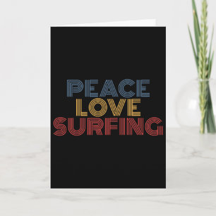 Frieden Liebe Surfen Karte