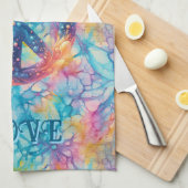 Frieden Liebe Tie-Dye Geschirrtuch (Viertel Falte)