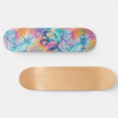 Frieden Liebe Tie-Dye Skateboard (Horizontal)