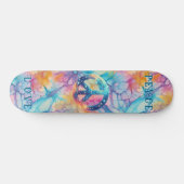 Frieden Liebe Tie-Dye Skateboard (Horizontal)