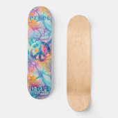 Frieden Liebe Tie-Dye Skateboard (Vorderseite)