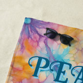Frieden Liebe Tie-Dye Strandtuch (Beispiel)