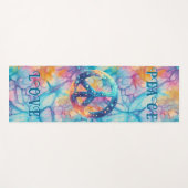 Frieden Liebe Tie-Dye Yogamatte (Vorderseite (Horizontal))