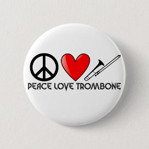Frieden, Liebe, Trombone Button