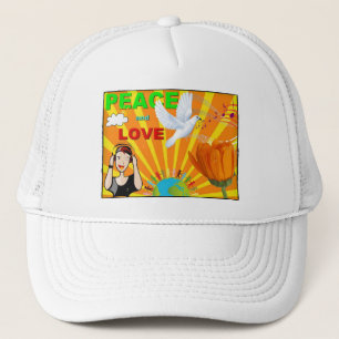 Frieden & Liebe Truckerkappe