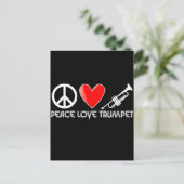 Frieden, Liebe, Trumpf Postkarte (Stehend Vorderseite)