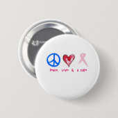 Frieden, Liebe u. eine Heilung Button (Vorne & Hinten)