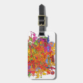 Frieden, Liebe u. Glück Gepäckanhänger (Vorderseite vertikal)