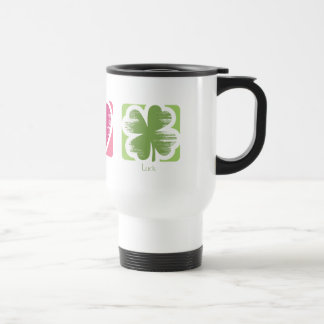 Frieden, Liebe u. irische Reise-Tasse des Glück-2 Reisebecher