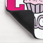 Frieden, Liebe u. kleine Kuchen! Mousepad (Ecke)