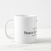 Frieden, Liebe u. Labradors Kaffeetasse (Links)