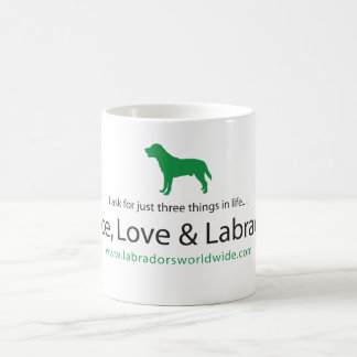Frieden, Liebe u. Labradors Kaffeetasse