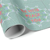 Frieden, Liebe und afrikanische Presse Geschenkpapier (Rolleneckpunkt)