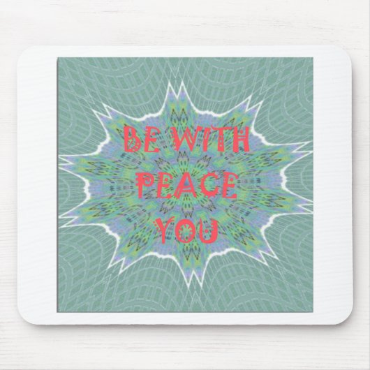 Frieden, Liebe und afrikanische Printmedien: Fried Mousepad (Vorne)