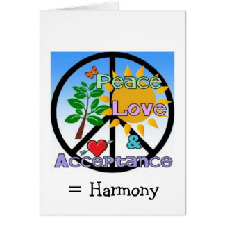 Frieden, Liebe und Annahme