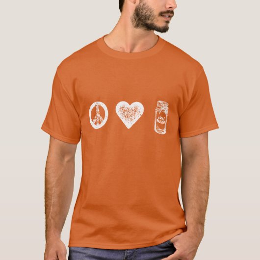 Frieden, Liebe und Apple-Butter T-Shirt (Vorderseite)