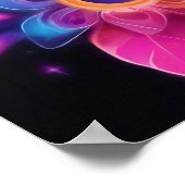 Frieden, Liebe und Blume Poster (Ecke)