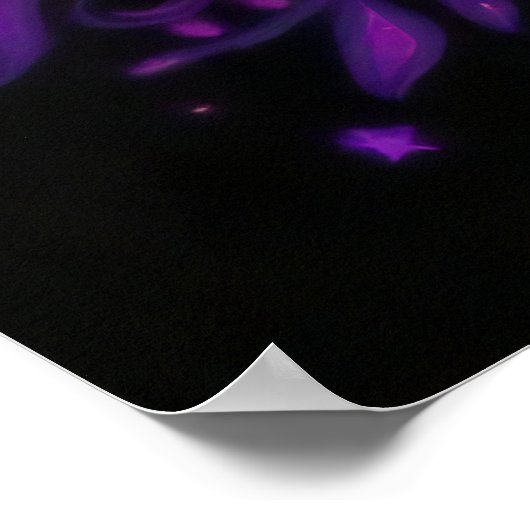 Frieden, Liebe und Blume Poster (Ecke)