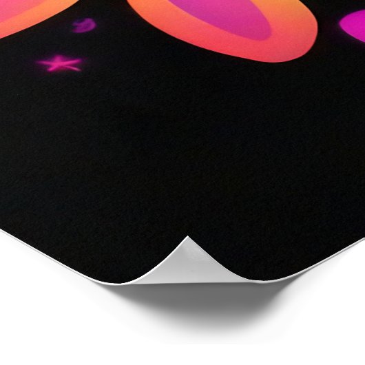 Frieden, Liebe und Blume Poster (Ecke)