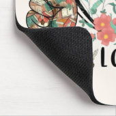 Frieden, Liebe und Bücher Mousepad (Ecke)