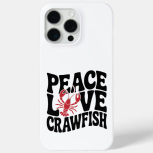 Frieden Liebe und Cajun-Flusskrebse Case-Mate iPhone Hülle