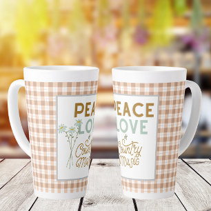 Frieden Liebe und Country-Musik Milchtasse