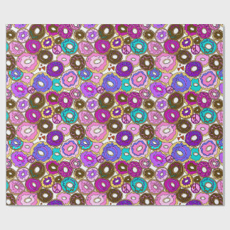 Frieden Liebe und Donuts Geschenkpapier