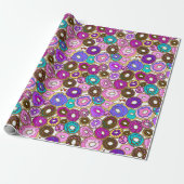 Frieden Liebe und Donuts Geschenkpapier (Ungerollt)