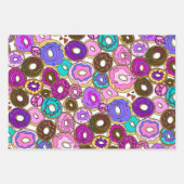 Frieden Liebe und Donuts Geschenkpapier Set (Vorderseite 3)
