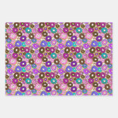 Frieden Liebe und Donuts Geschenkpapier Set (Vorderseite 2)