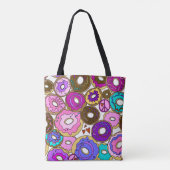Frieden Liebe und Donuts Tasche (Rückseite)