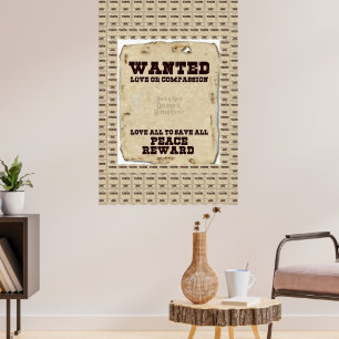 Frieden Liebe und Einheit Poster