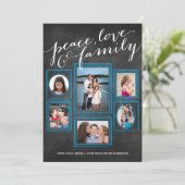 Frieden, Liebe und Familie Aquamarin (Stehend Vorderseite)