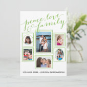 Frieden, Liebe und Familiengrün (Stehend Vorderseite)