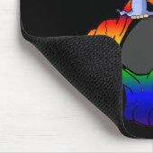 Frieden, Liebe und Felsen u. Rolle Mousepad (Ecke)