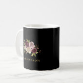 Frieden Liebe und Freude Winterstrauß Feiertage Kaffeetasse (Vorderseite Links)