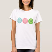 Frieden, Liebe und Gerecycelt T - Shirt (Vorderseite)