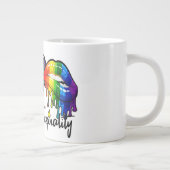 Frieden, Liebe und Gleichheit Jumbo-Tasse (Rechts)