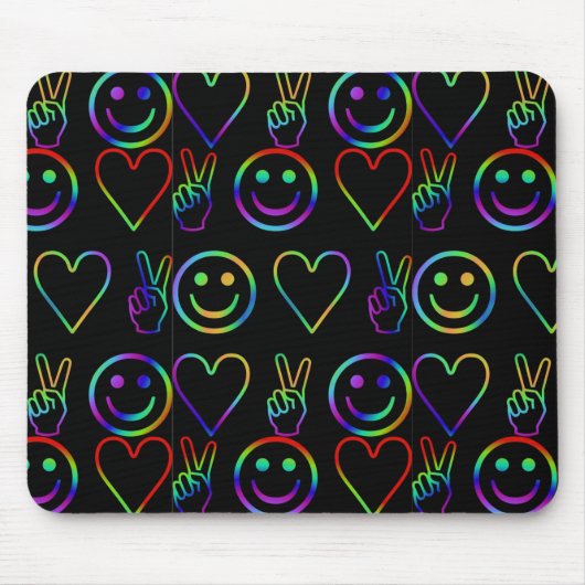 FRIEDEN , LIEBE UND GLÜCK MOUSEPAD (Vorne)