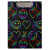 FRIEDEN, LIEBE UND GLÜCKLICH KLEMMBRETT (Vorderseite)