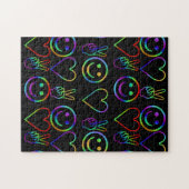 FRIEDEN, LIEBE UND GLÜCKLICH PUZZLE (Horizontal)