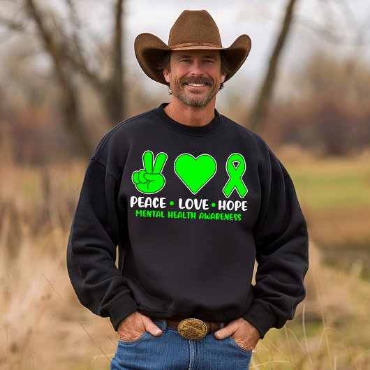 Frieden, Liebe und Hoffnung Sweatshirt