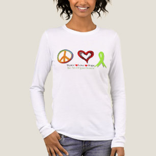 Frieden Liebe und Hoffnung Transplantationschirurg Tri-Blend Shirt