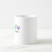 Frieden, Liebe und Huhn-Tasse Kaffeetasse (Mittel)