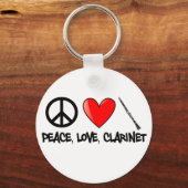 Frieden, Liebe und Klarheit Schlüsselanhänger (Vorderseite)
