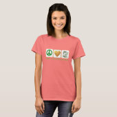 Frieden, Liebe und Kobolde T-Shirt (Vorne ganz)
