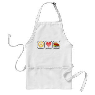 Frieden, Liebe und Kürbiskuchen Schürze